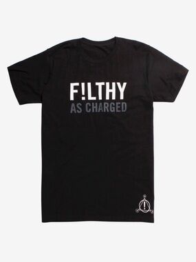 NWT Hot Topic Panic! At The Disco F!lthy As Charged Black Band T-Shirt Size M